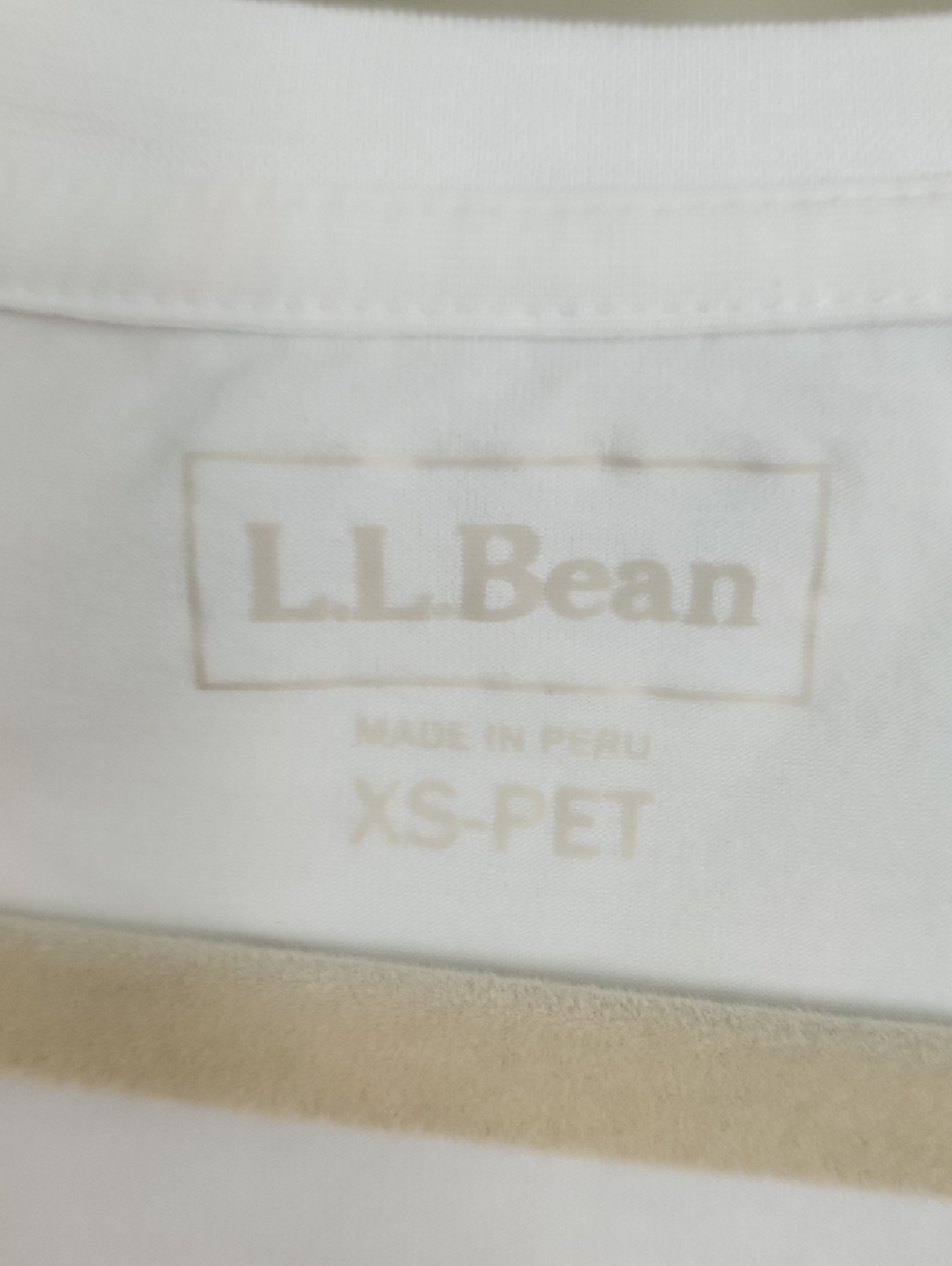L.L. Bean Women's White Short-Sleeve Scoop Neck Tee - Picture 2 of 4